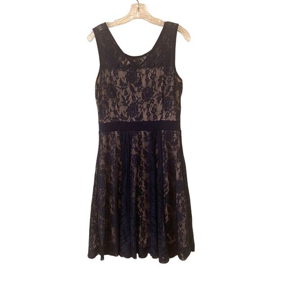 Candalite Women's Navy Lace Sleeveless Dress, Style #D43902, Size M - Picture 3 of 12